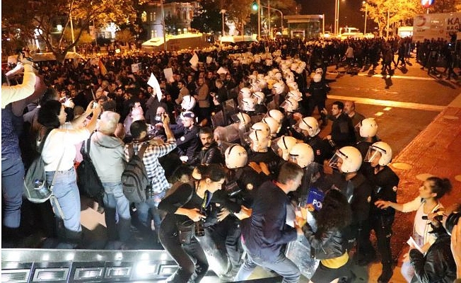 VİDEO | Ankara Katliamı anmasına polis müdahalesi!