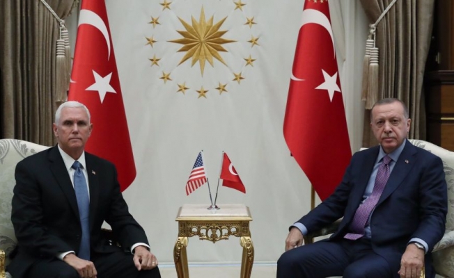 Erdoğan-Pence ile görüşüyor