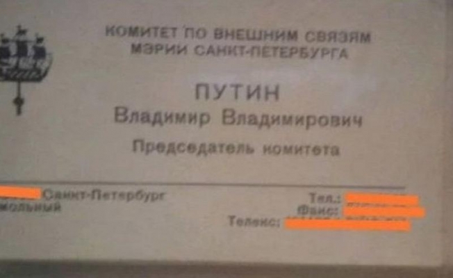 Putin’in kartviziti 2 milyon rubleye satışta