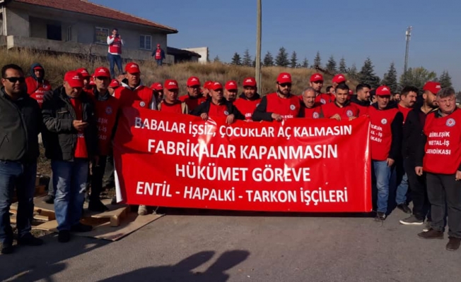 Ankara’ya yürüyen metal işçilerine polis engeli
