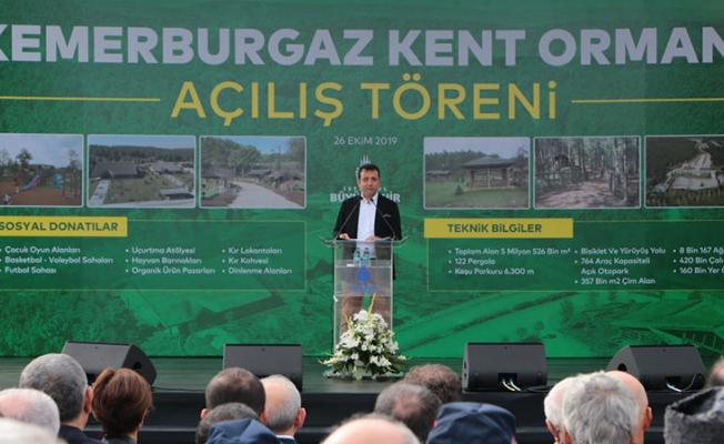 Kemerburgaz Kent Ormanı halka açıldı