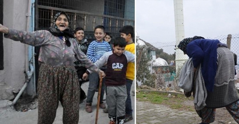 82 yaşındaki Fatma Nine cami nöbeti cezasından kurtulmasını oynayarak kutladı
