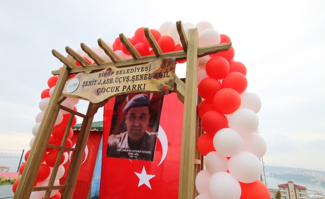 Sinop’ta şehit Şenel Ağıl adına çocuk parkı açıldı