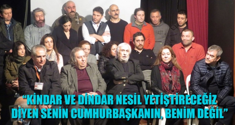 'Kindar ve dindar nesil yetiştireceğiz diyen senin cumhurbaşkanın, benim değil'