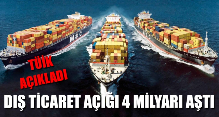 Dış ticaret açığı Ocak'ta arttı!