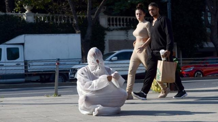 Bebek'te poşetli sauna
