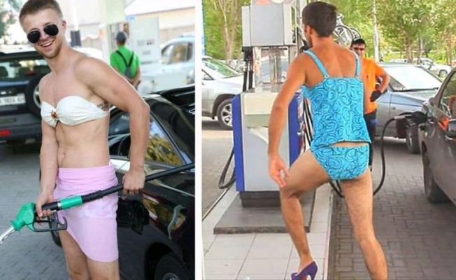 Bikini giyenlere, bedava yakıt!