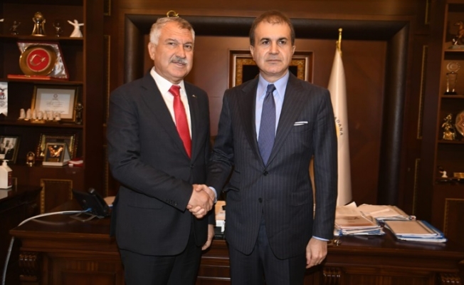 AKP Sözcüsü Çelik, Zeydan Karalar'ı ziyaret etti