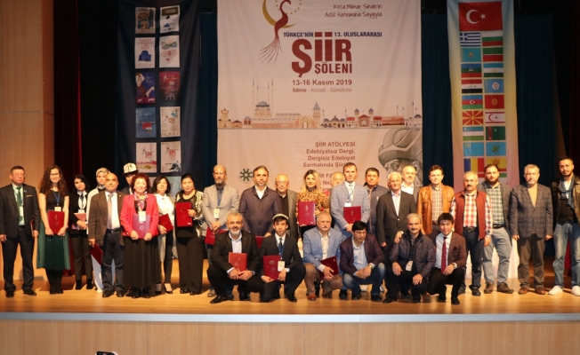 Şiir şöleni Edirne'de tamamlandı