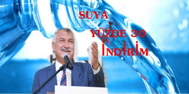 Adana’da suya yüzde 30 indirim