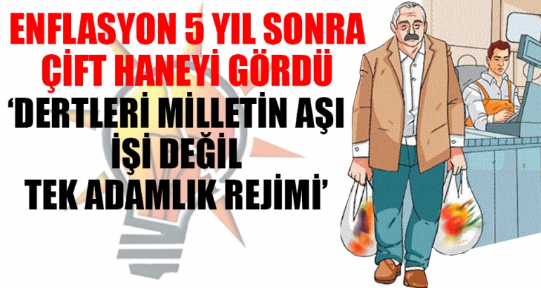 Enflasyon 5 yıl sonra çift haneyi gördü