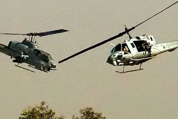 Askeri helikopterler çarpıştı 13 ölü