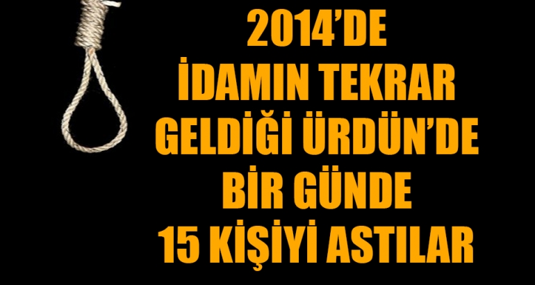 Sadece bir günde 15 kişi idam edildi