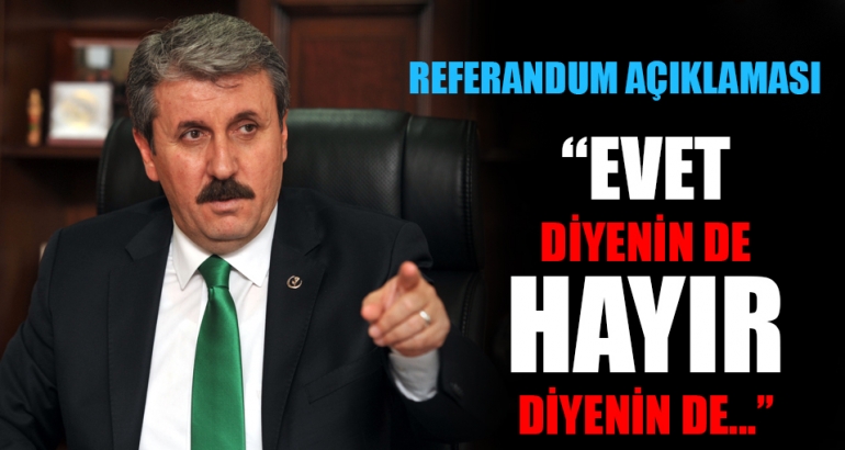 BBP'den referandum açıklaması