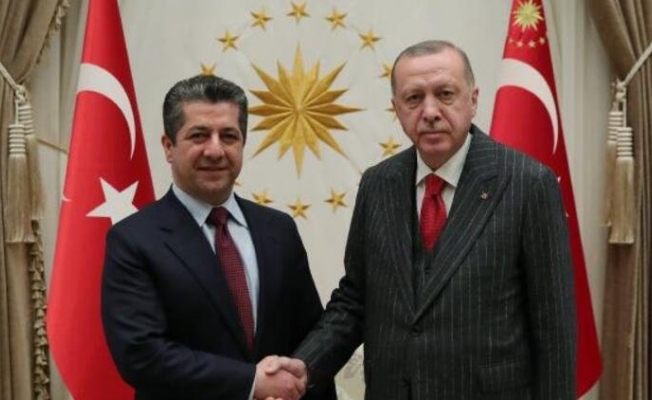 Erdoğan Barzani'yi kabul etti