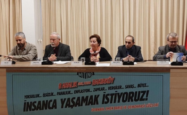 İstanbul Emek, Barış ve Demokrasi Güçleri: İnsanca yaşamak istiyoruz