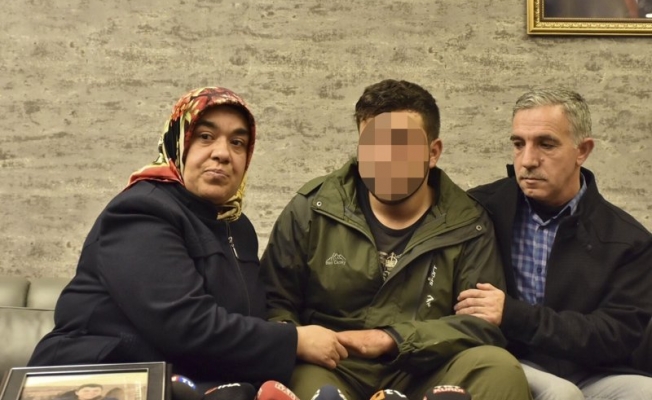 PKK tarafından dağa kaçırılan oğluna kavuştular