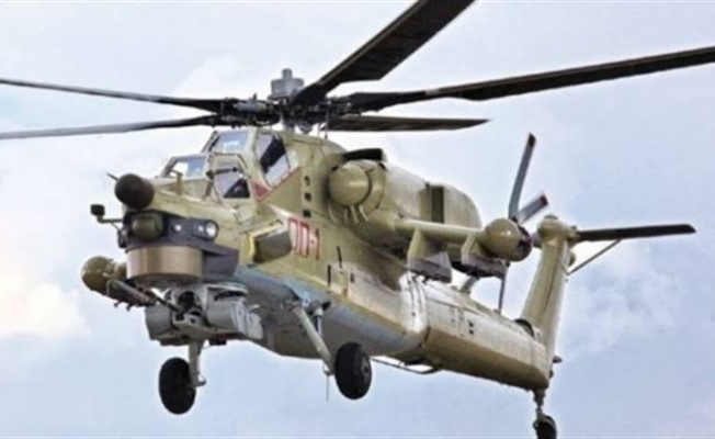 Rusya’da savaş helikopteri düştü
