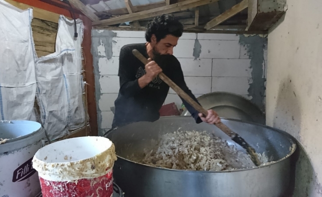Hayvanlar için haftada 5 ton gıda hazırlanıyor