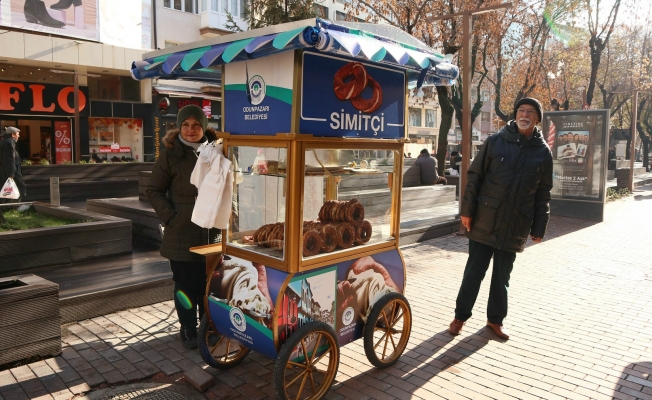Odunpazarı’nda simitçi stantları yenileniyor