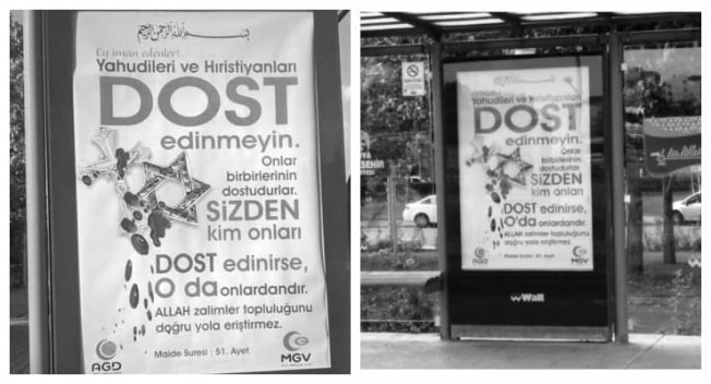 Konya'da tepki toplayan afiş