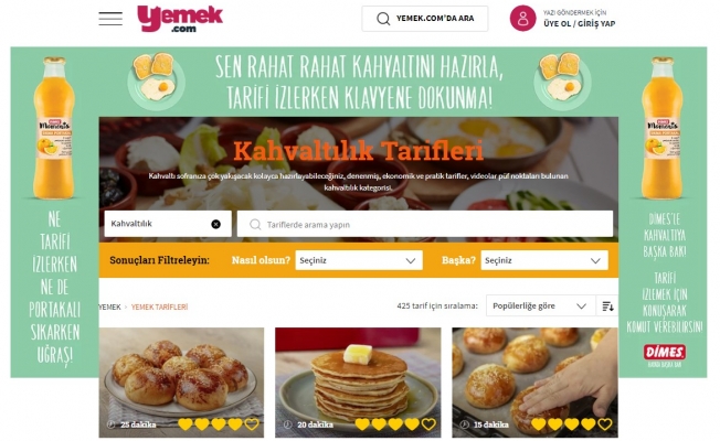 Yemek.com'dan uluslararası başarı
