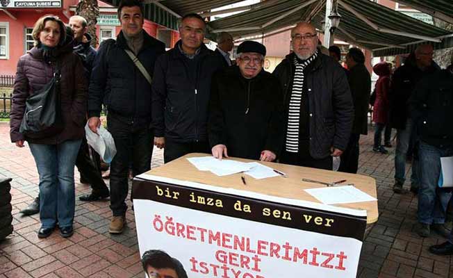 Zonguldak'ta öğretmenler için imza kampanyası