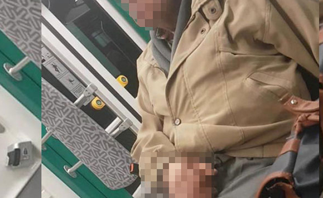 Genç kıza, tramvayda kabakla taciz