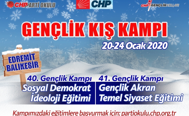 CHP'nin 41. Gençlik Kış Kampı başvuruları başladı