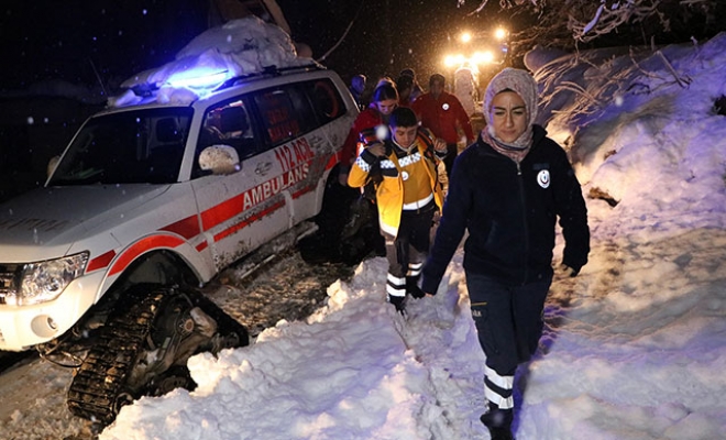 9 saatte hastaneye ulaştılar