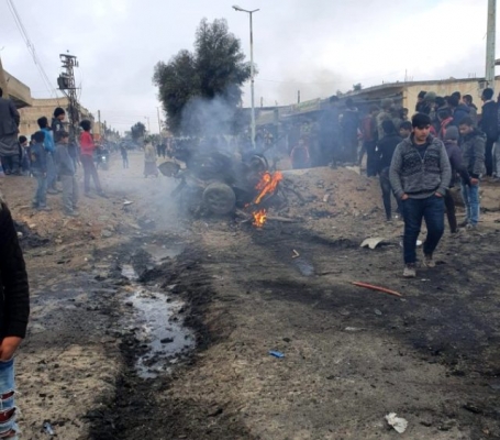 Sınırda bombalı araç saldırısı