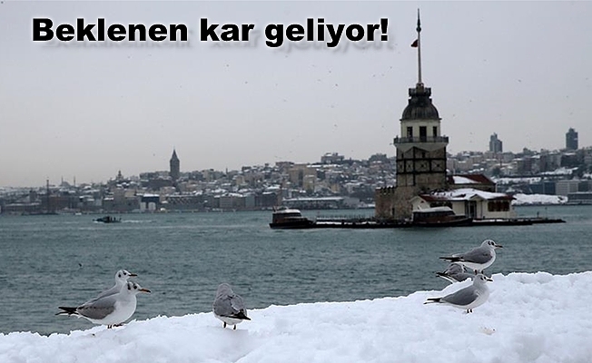 Kar, nihayet İstanbul'da