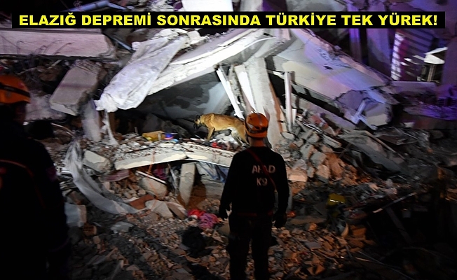 Deprem sonrasında Elazığ'a yardım seferberliği