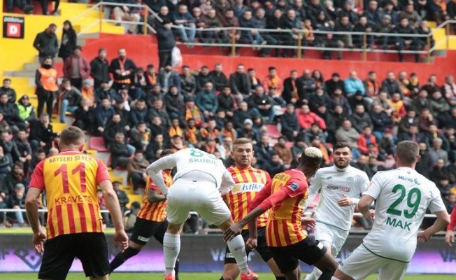 Kayserispor Konyaspor maç sonucu: 2-2