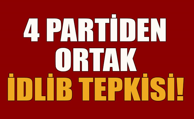 CHP, AKP, MHP ve İYİ Parti'den ortak İdlib kınaması