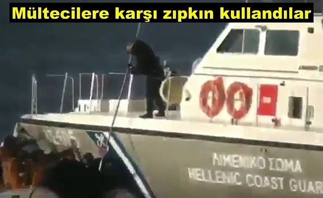SON DAKİKA- Yunanistan sahil güvenlik mülteci botunu batırmaya çalıştı Video-Haber