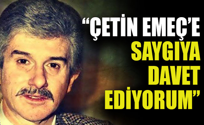 Çetin Emeç’in eşi “30’uncu yıl armağanı isminin kaldırılması oldu”