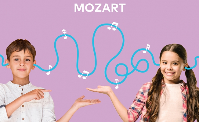 Mozart, 'Çocuklar ile Müzik' atölyesinde