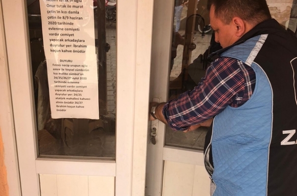 Yasaklara rağmen açık olan işletme mühürlendi