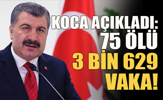 Fahrettin Koca: Can kaybımız 75 oldu