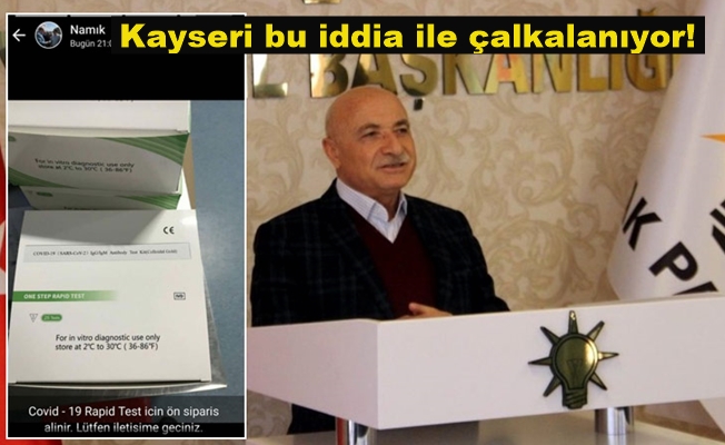 Ak Parti milletvekilinin oğlu korona test kiti mi satıyor?