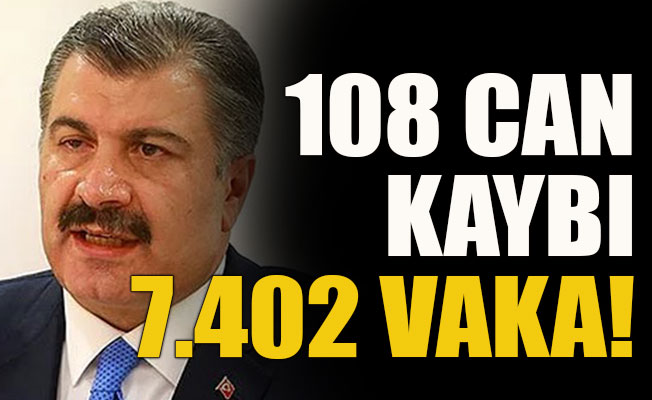 Toplam vaka 7 bin 402, can kaybı 108
