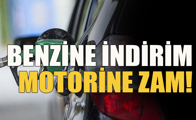 Benzine indirim motorine zam!