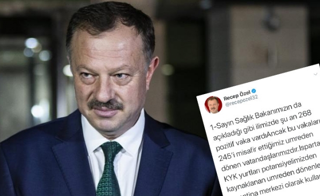 "Isparta'daki 268 vakadan 245'i umreden dönenler" diyen AKP'li Özel paylaşımını sildi