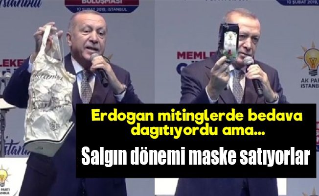 Seçim zamanı çay dağıtıp salgın dönemi maske satıyorlar