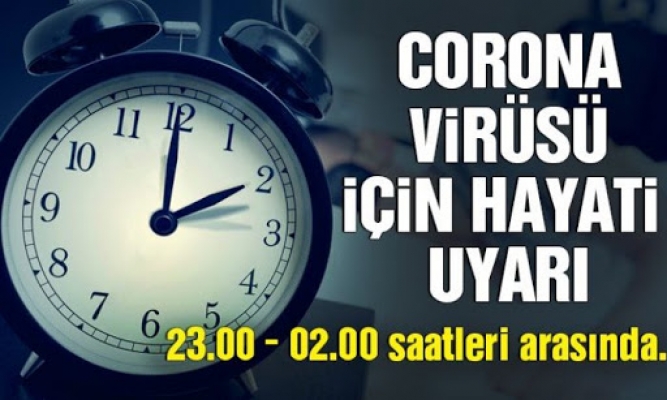 Koronvirüse karşı güçlü olmak için uyku saatine dikkat!