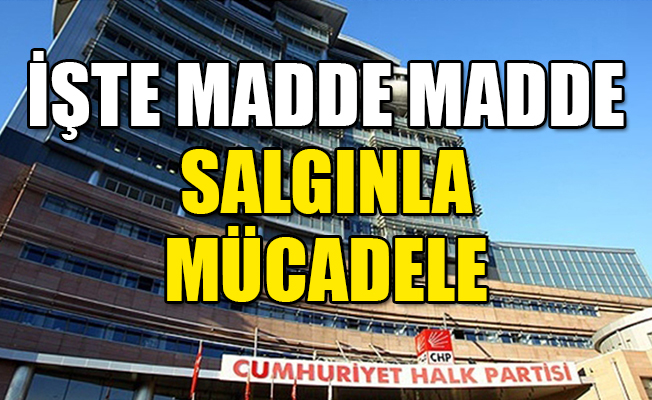 İşte CHP'li belediyelerin koronavirüsle mücadelesi