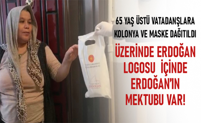 65 yaş ve üstü vatandaşlara kolonya ve maske dağıtımı başladı