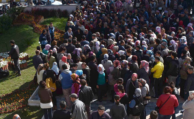 190 kişilik geçici iş için 1054 kişi sıraya girdi!