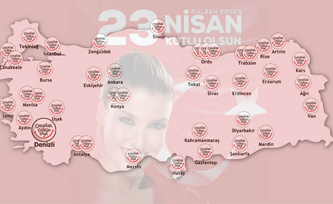 Gülben Ergen'den 23 Nisan sürprizine yoğun ilgi